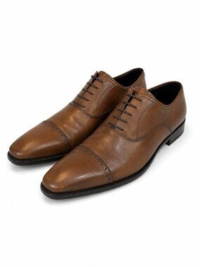 To Boot New York Adam Derrick Brown Cap Toe Oxford Dress Shoes Mens 12 Italy